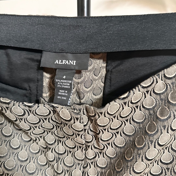 Alfani pattern pull on pants - Picture 2 of 7